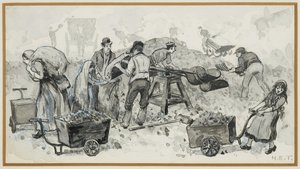 Prodej koksu v plynárně od Henry Edward Tidmarsh