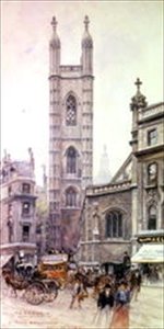 St Mary Aldermary, Queen Victoria Street od Henry Edward Tidmarsh
