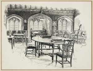 Čítárna, Chetham College od Henry Edward Tidmarsh