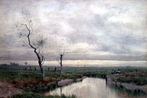 Coastal Marshlands (akvarel)