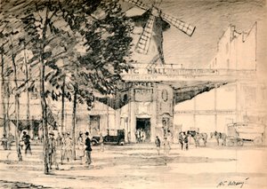 Le Moulin Rouge Dead opravdu je Pierrots candle., c1927, 1927