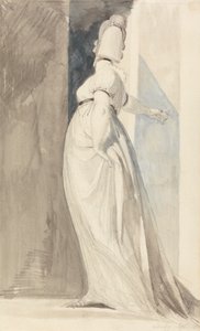 Pohled zezadu na stojící ženu jménem paní Fuseli od Johann Heinrich Füssli