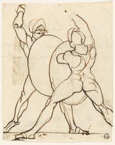 Boj dvou Řeků od Johann Heinrich Füssli