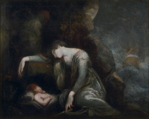 Dana? a Perseus na Seriphos (?) od Johann Heinrich Füssli