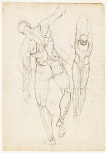 Figurální studie (recto a back) od Johann Heinrich Füssli