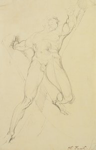 Haman, po Michelangelovi, od Johann Heinrich Füssli
