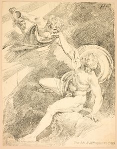 Heavenly Ganymede, deska XV z druhého čísla Specimens of Polyautography od Johann Heinrich Füssli