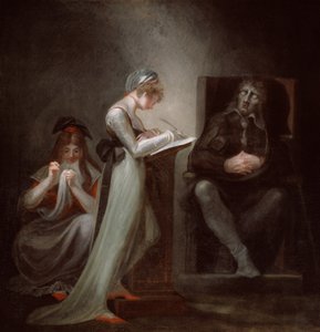 Milton diktuje své dceři od Johann Heinrich Füssli