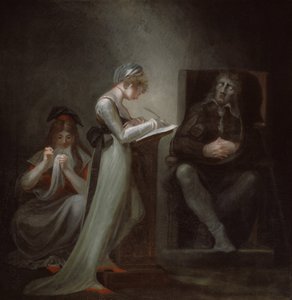 Milton diktuje své dceři, 1794 od Johann Heinrich Füssli
