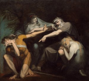 Oidipus proklínal svého syna Polynices, 1786. od Johann Heinrich Füssli