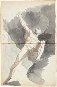Satan vzdorující nebeským mocnostem od Johann Heinrich Füssli