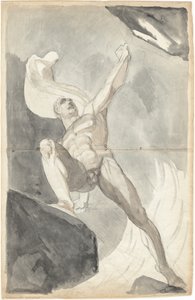 Satan vzdorující nebeským mocnostem od Johann Heinrich Füssli