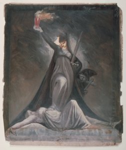 Studie pro inkvizici, ilustrace do Kolumbie od Johann Heinrich Füssli
