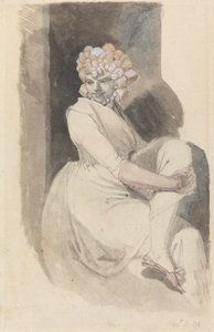 Studie sedící ženy od Johann Heinrich Füssli