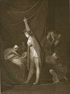 Smrt kardinála Beauforta, rytina W. Bromleyho, ilustrace z knihy Davida Huma "The History of England", vyd. R. Bowyer, Londýn, 1812. od Johann Heinrich Füssli