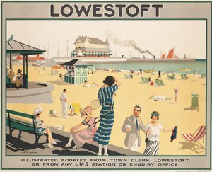 Plakátová reklama Lowestoft od Henry George Gawthorn