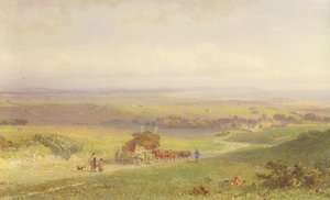 Pevensey Bay, Sussex, 1868 (wc, bc, grafit a škrábání na papíře)