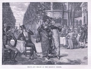 Beaus and belles z období regentství kolem roku 1818 od Henry Gillard Glindoni