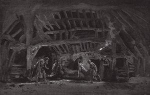 Scéna z Krále Leara (litografie) od Henry Hawes Craven Green