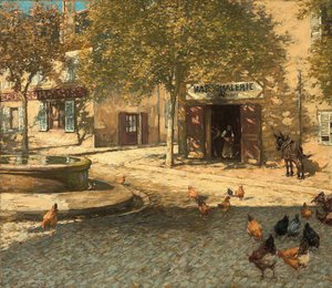 Provensálská kovárna od Henry Herbert La Thangue