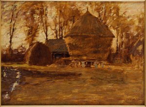 Sussex Hayricks, 1917 od Henry Herbert La Thangue