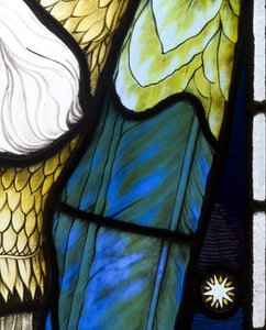 Archanděl Michael, detail, 1882 od Henry Holiday
