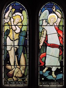 Archandělé St Michael & St Gabriel, 1882 (vitráže)