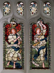 Grasmere, St Oswald, James Powell & Sons, Henry Holiday, Ministering Angels, 1893 od Henry Holiday