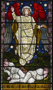 Kirkstall, St Stephen, Heaton Butler & Bayne, Henry Holiday, The Memory Of The Just is Blessed, Přísloví Kapitola 10, Verse 7, c.1870 od Henry Holiday