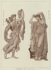 Terpsichore a Erato, Henry Holiday (rytina) od Henry Holiday