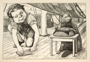 The Beaver se stále díval opačným směrem“, z The Hunting of the Snark, agónie v osmi záchvatech, od Lewise Carrolla, hospoda. 1876 od Henry Holiday