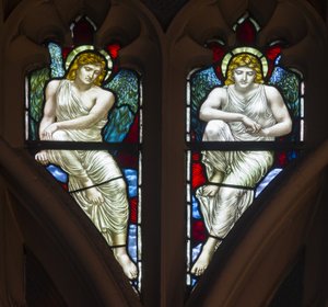 Westminster, St Margaret, James Powell & Sons, Henry Holiday, Tracery Angels, 1883 od Henry Holiday