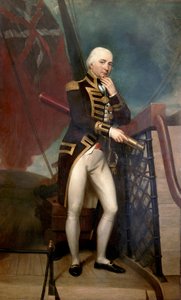 Portrét kontraadmirála Cuthberta Collingwooda (1748-1810), druhého velitele Horatia Nelsona (1758-1805) v bitvě u Trafalgaru (1805). Olej na plátně, autor Henry Howard (1769-1847). od Henry Howard
