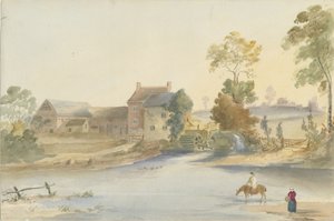 Seisdon Mill: malba vodovými barvami, nd [1844]