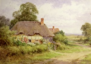 Chatová scéna od Henry John Sylvester Stannard