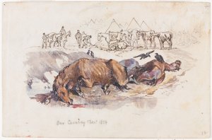 Naše kavalerie, mrtví koně od Henry John Wilkinson
