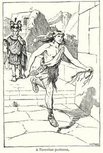 Peruánský pošťák (litografie) od Henry Justice Ford