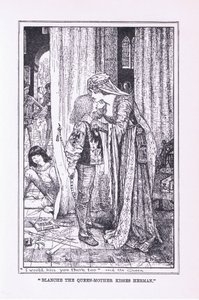 Královna matka Blanche líbá Hermana, 1912 od Henry Justice Ford