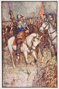 Cromwell a jeho Ironsides, ilustrace z 