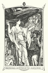 Dschemila se zbavuje hlavy osla (rytina) od Henry Justice Ford