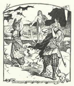 Dschemila dostane hlavu osla (rytina) od Henry Justice Ford