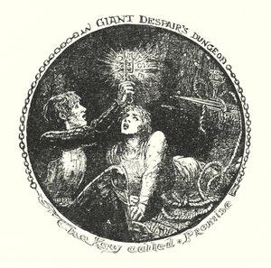 Ilustrace k Pokroku poutníka od Johna Bunyana (litografie) od Henry Justice Ford