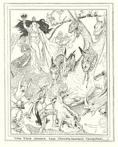 Ilustrace k Pokroku poutníka od Johna Bunyana (litografie) od Henry Justice Ford