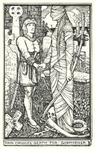 John volí Smrt za kmotru (litho) od Henry Justice Ford