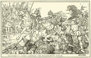 Richards poslední útok na Bosworth Field od Henry Justice Ford