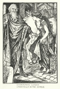 Scioravante Leaves Cannetella ve stáji (rytina) od Henry Justice Ford