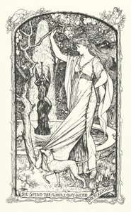 Strávila celý den u fontány (rytina) od Henry Justice Ford