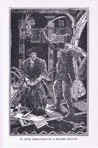 St Louis ohrožený saracénským vojákem, 1912 od Henry Justice Ford