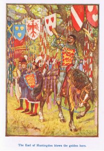 Hrabě z Huntingdonu troubí na zlatý roh od Henry Justice Ford