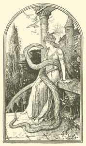 The Enchanted Snake (rytina) od Henry Justice Ford